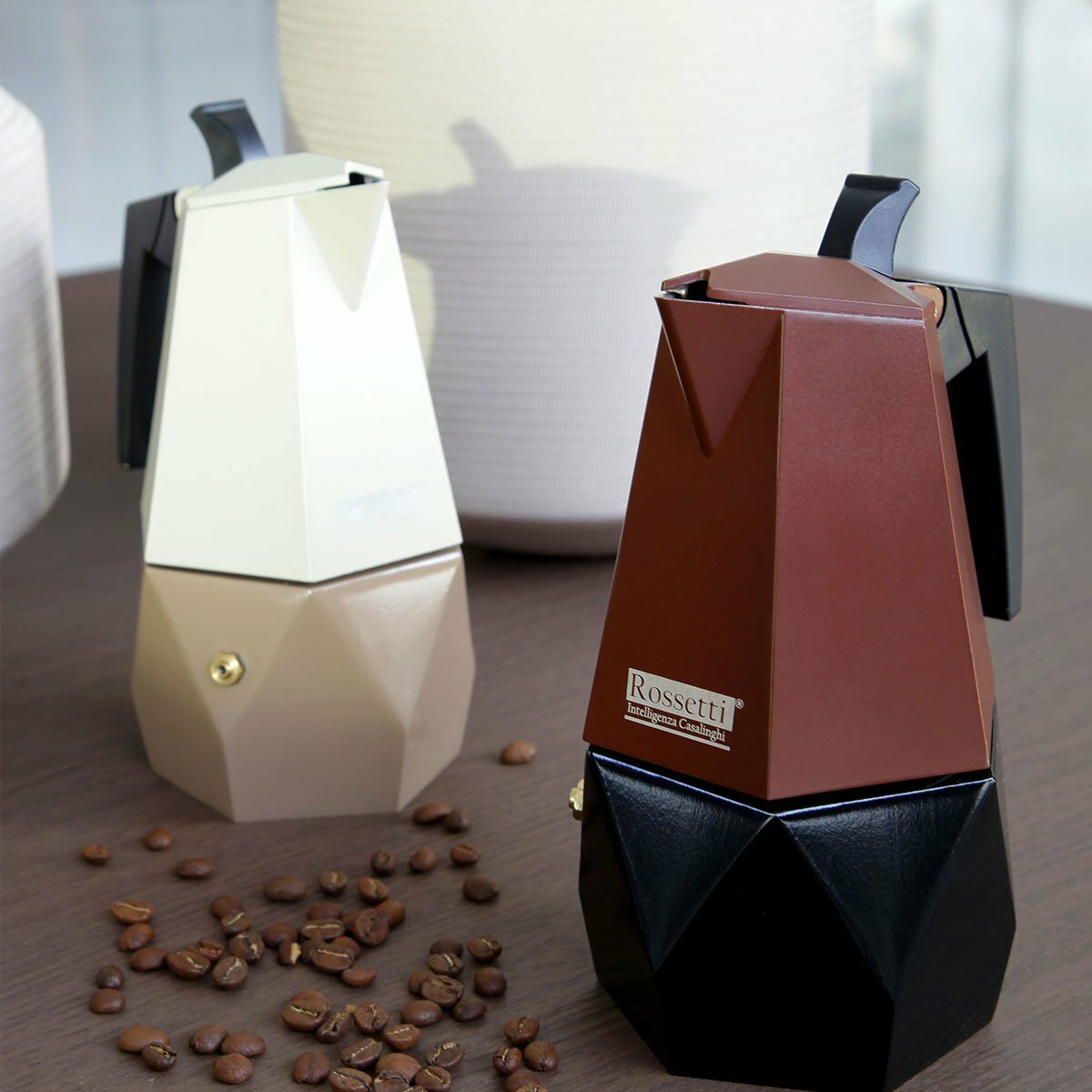 Italian Espresso Maker | Moka Stovetop Coffee Maker Pot | Cafe Creme