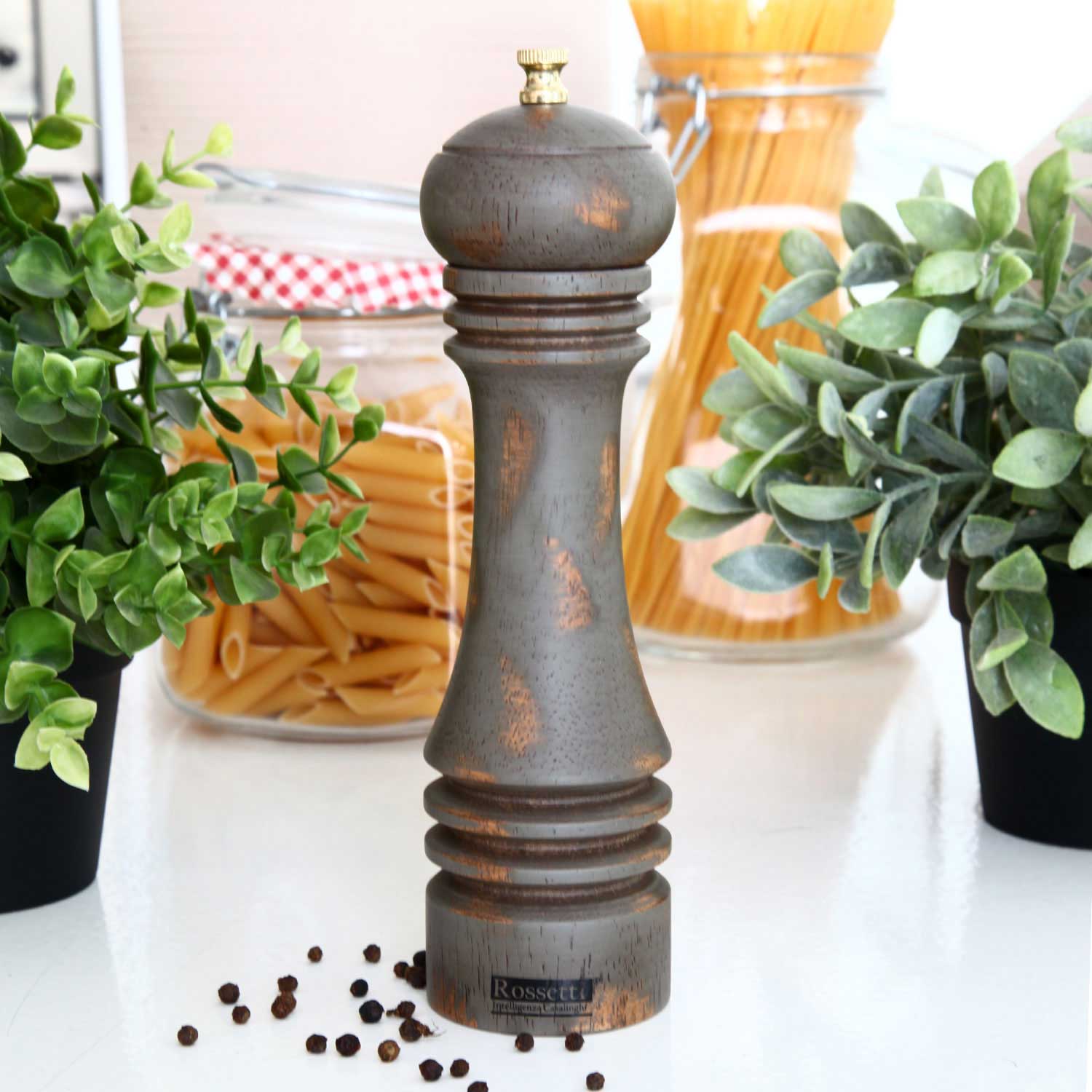 Rossetti Roma 1956 Wood Pepper Grinder Small