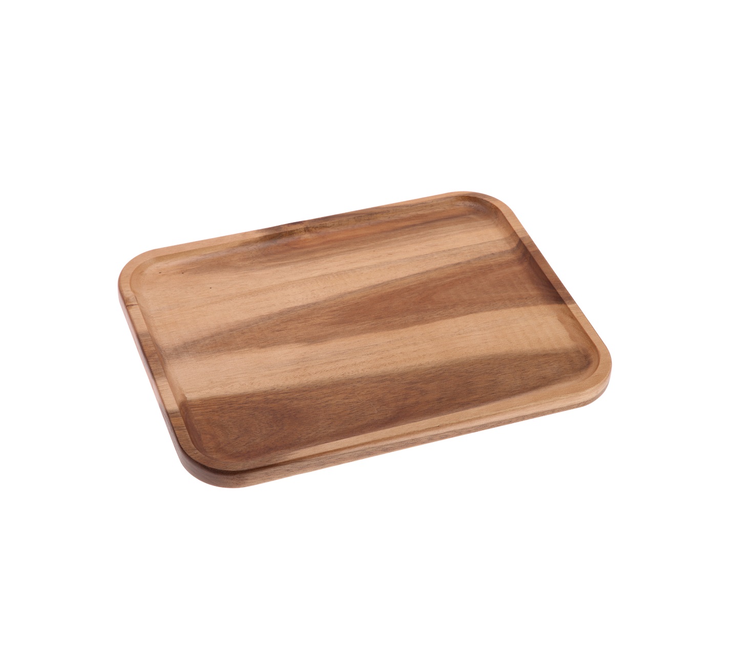 01-318 Vague Rectangular Wooden Serving Tray & Chopping Board (40x30x2cm) - Image 1