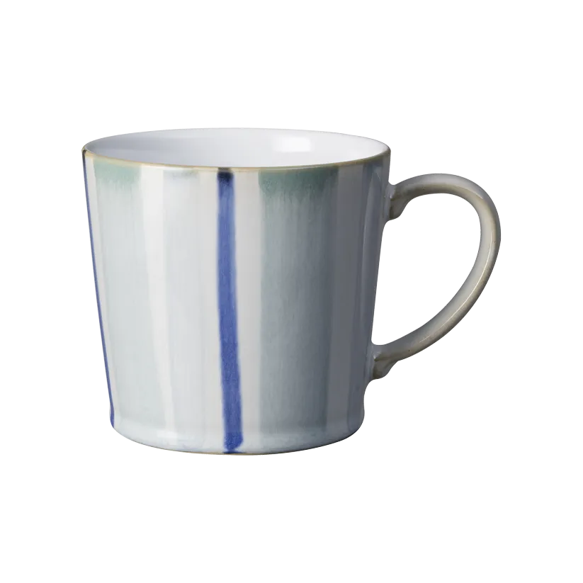 061010745 Blue Stripe Painted Large Mug - Image 1