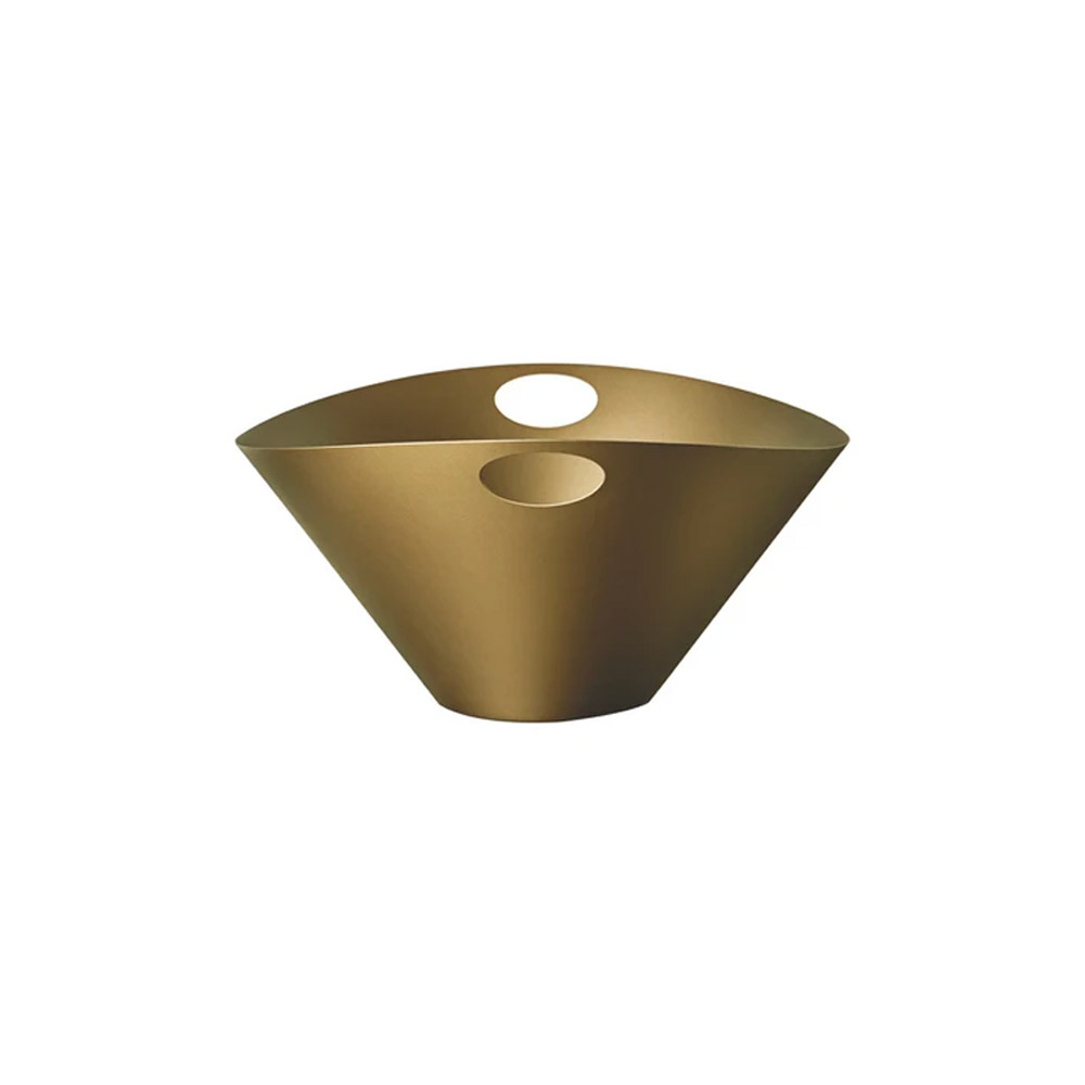 0722020590483-1 Mepra Atmosfera Venere Gold Basket & Ice Bucket - Image 1