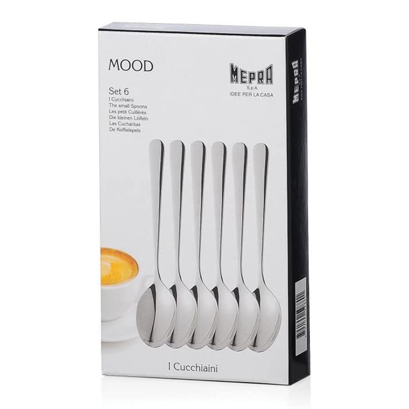 107144607 Mepra Mood Espresso Coffee Spoons Set (6 Pieces) - Image 1