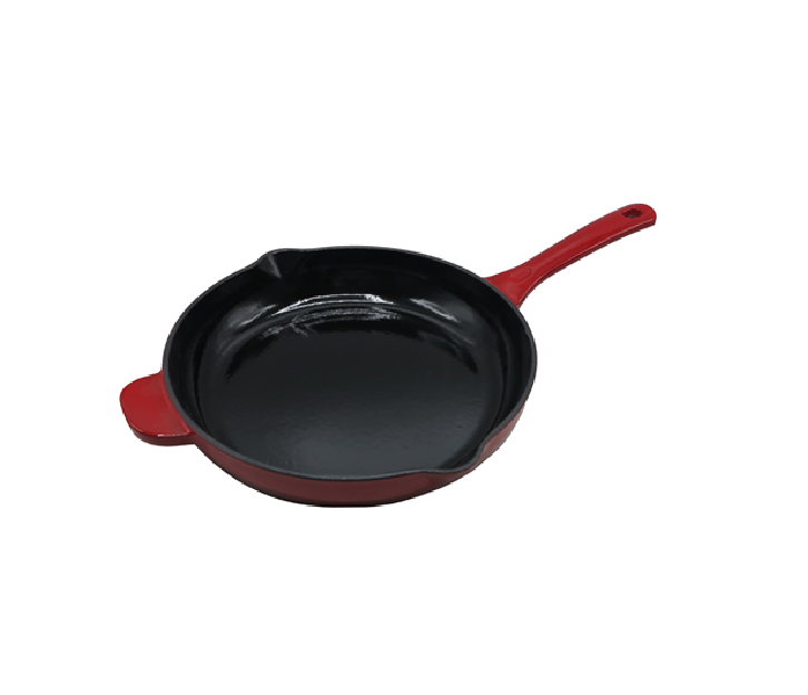1105 Rossetti Gusto Cranberry Red Cast Iron Frying Pan 26cm - Image 1
