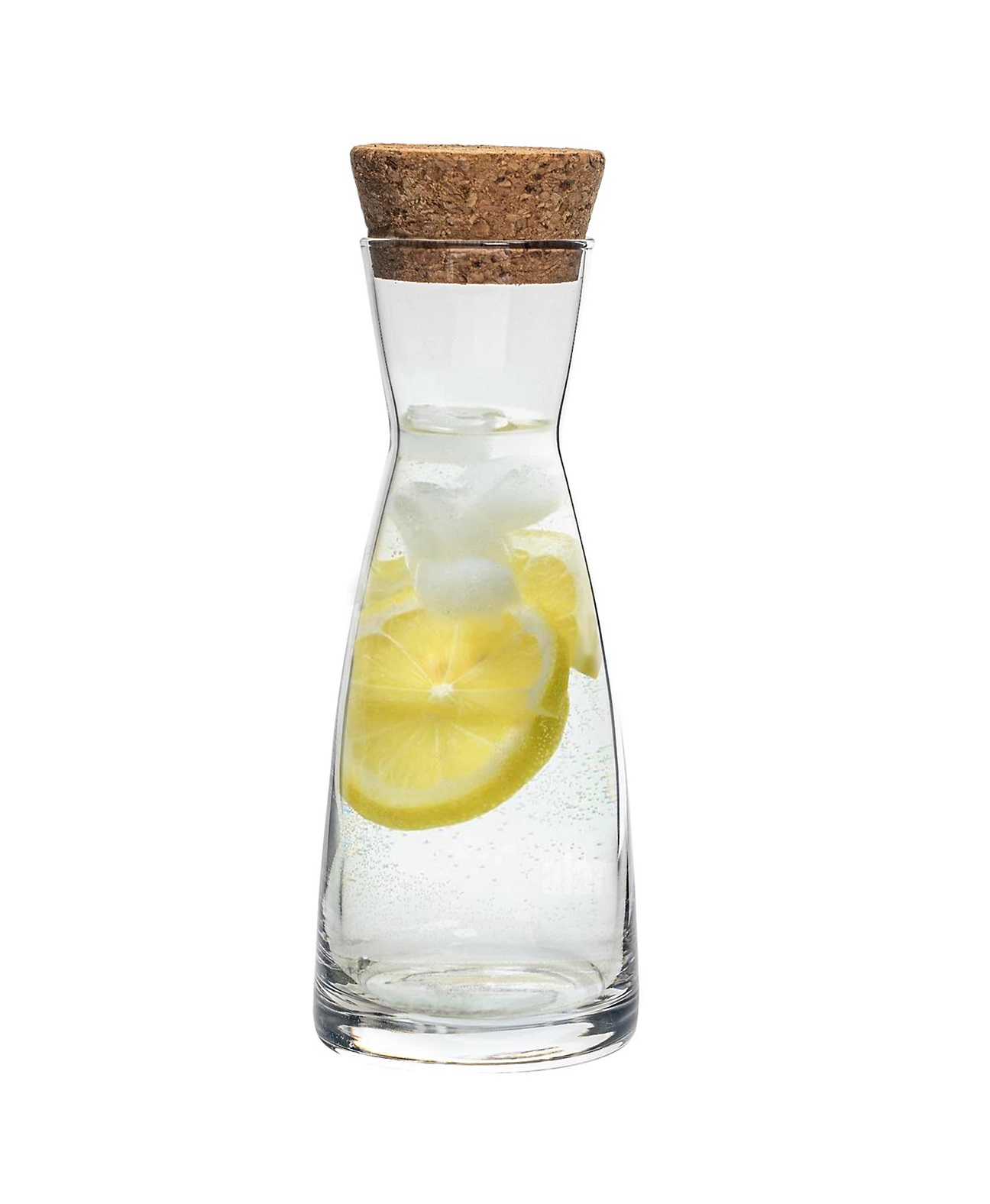 125001MSA321990 Ypsilon Glass Jug with Cork Lid 1L - Image 1