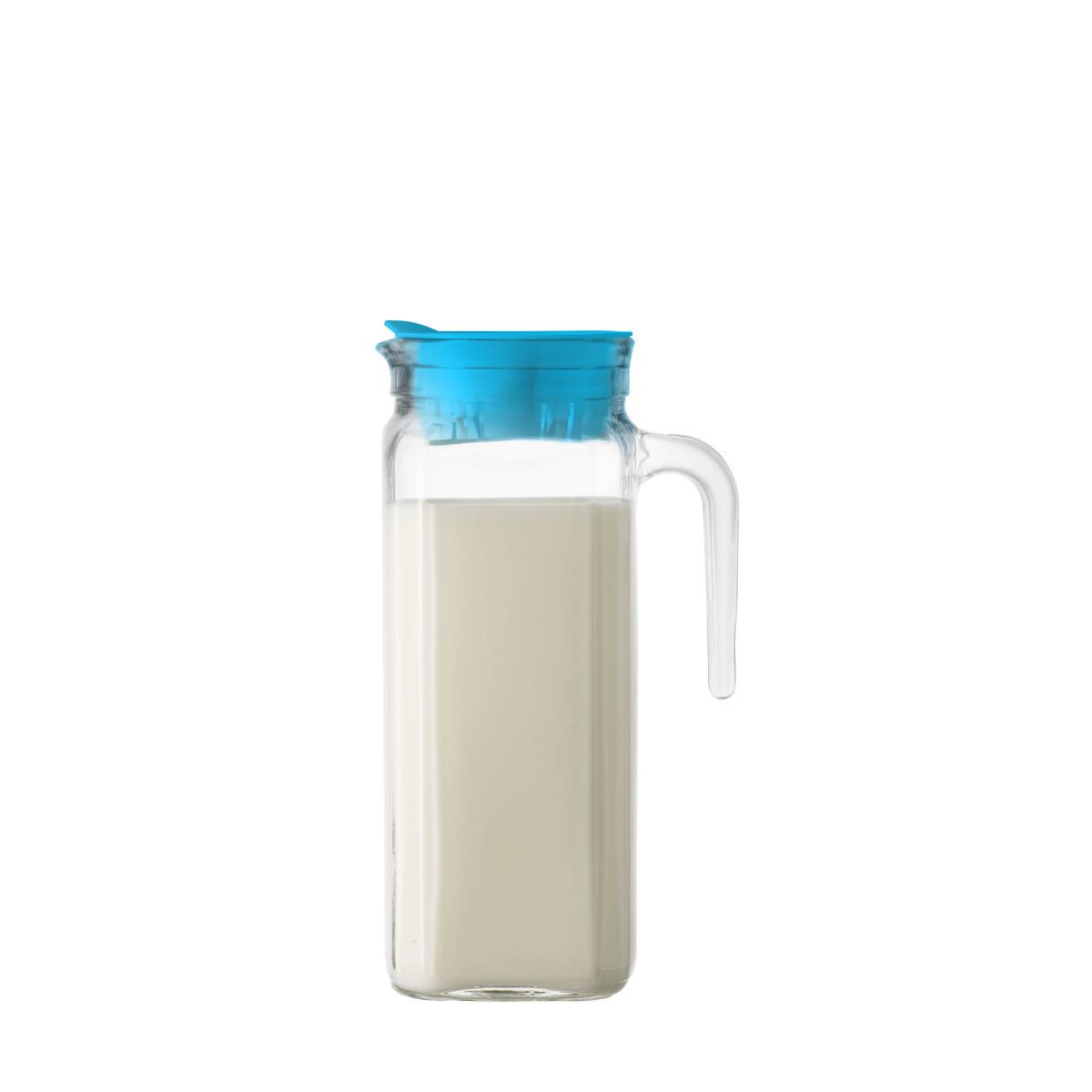 1311 0030 Igloo Clear Glass Jug 1L with Lid Pourer - Image 1