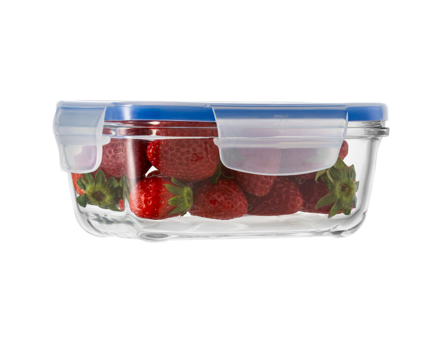 1407 0120 Super Block Rectangle Glass Food Container (20x16x9cm) - Image 1
