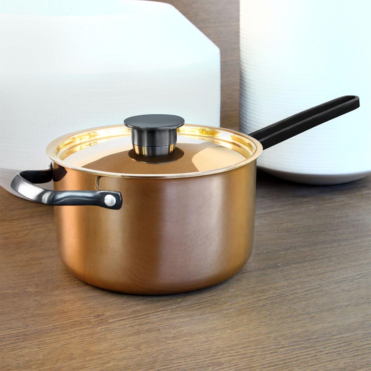 1823 Rossetti Agostini Rose Gold Stainless Steel Saucepan (20cm) - Image 1