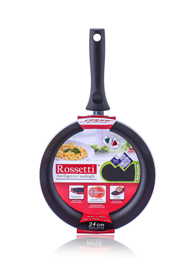 2 - Frypan 24cm - Art Code 1297 Rossetti Rosso Red Frying Pan (24cm) - Image 1