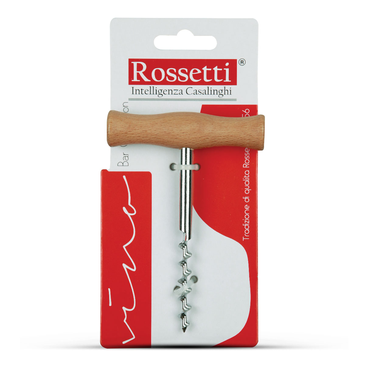 2169 (1) Rossetti Classic Wooden Wine Bottle Corkscrew - Image 1