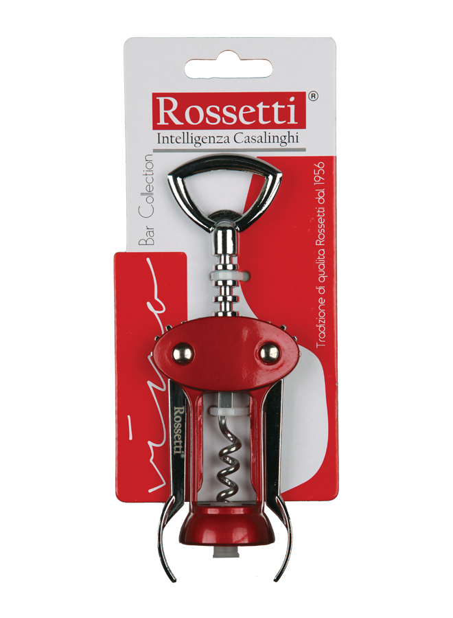 2174 Rossetti Domo Red Wine Opener & Bottle Opener Corkscrew - Image 1