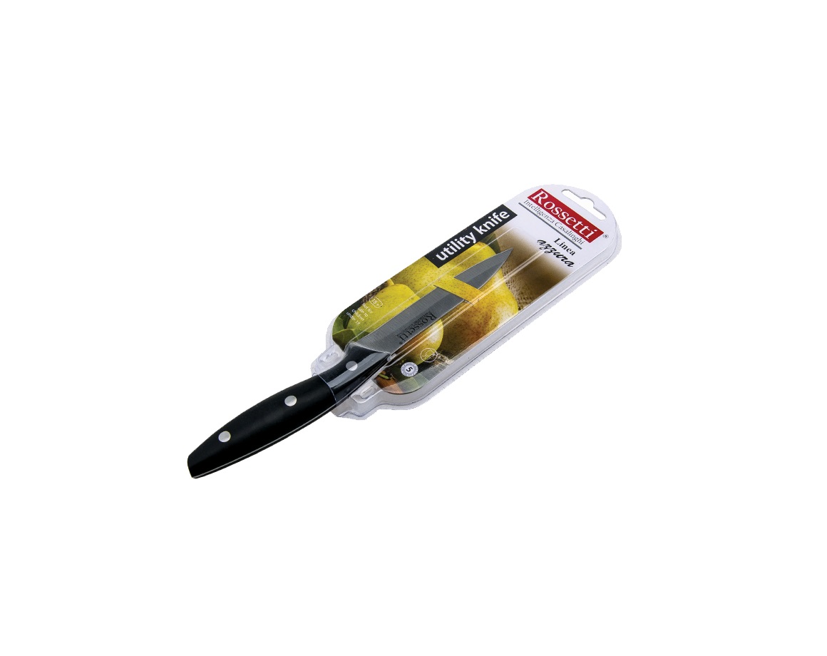 # 2193 - AZZURA - 13cm (5_) Utility Knife - Black Rossetti Iconic Bread Knife 20cm - Image 1