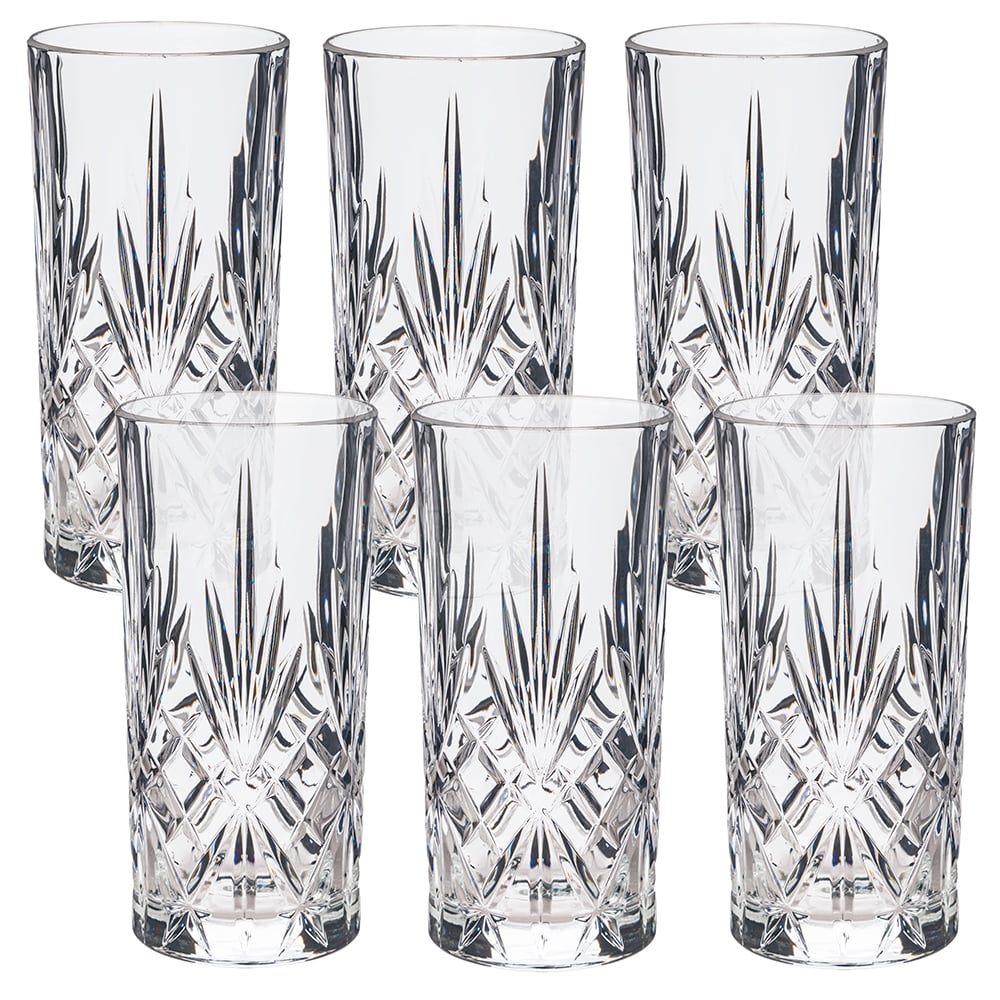 2576602050 RCR Melodia High Ball Tumbler Glasses (6 Pieces Glassware Set) 360ml - Image 1