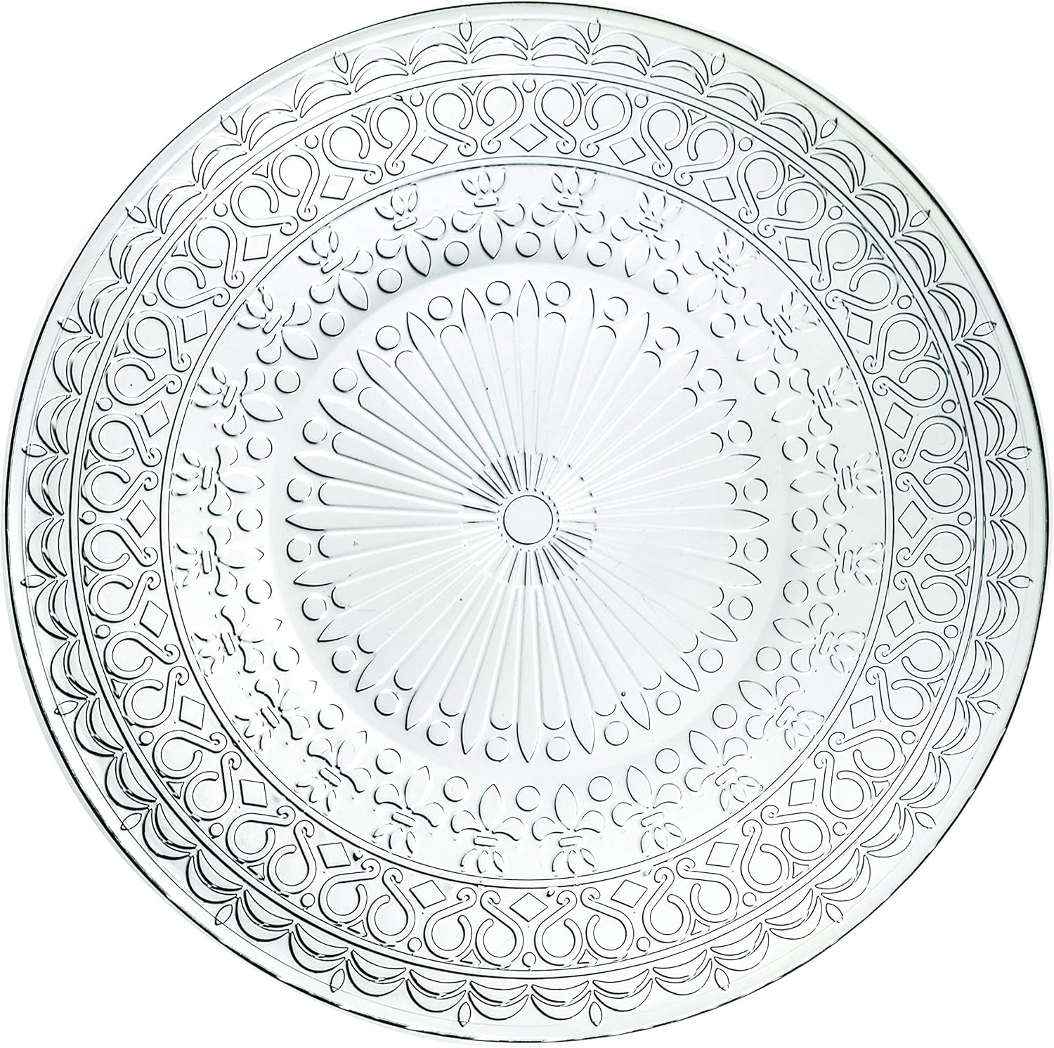2604102000-1 RCR Medici Glass Dinner Plate Set (Pack of 4) - Image 1
