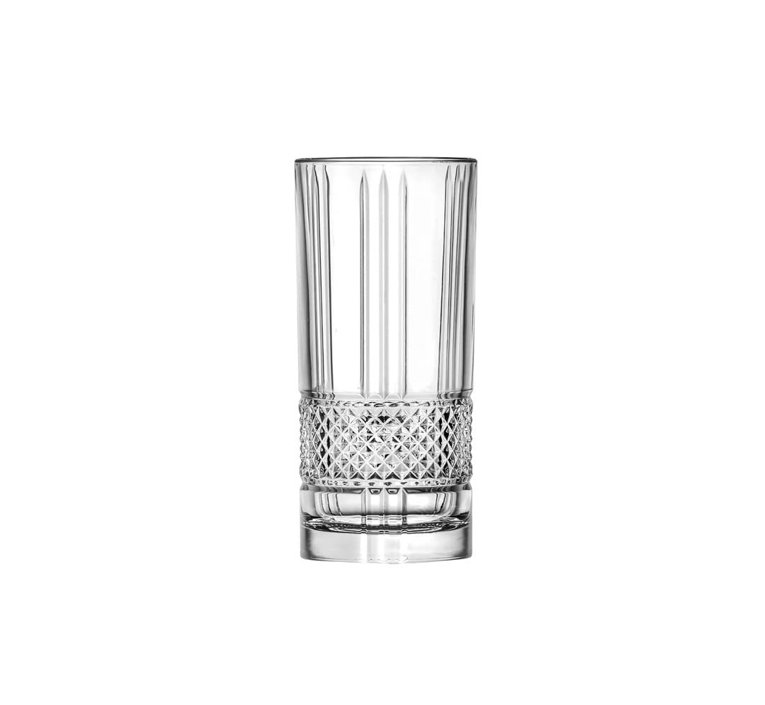 2671902010 RCR Brillante High Ball Tumbler Glasses (6 Pieces Glassware Set) 370ml - Image 1