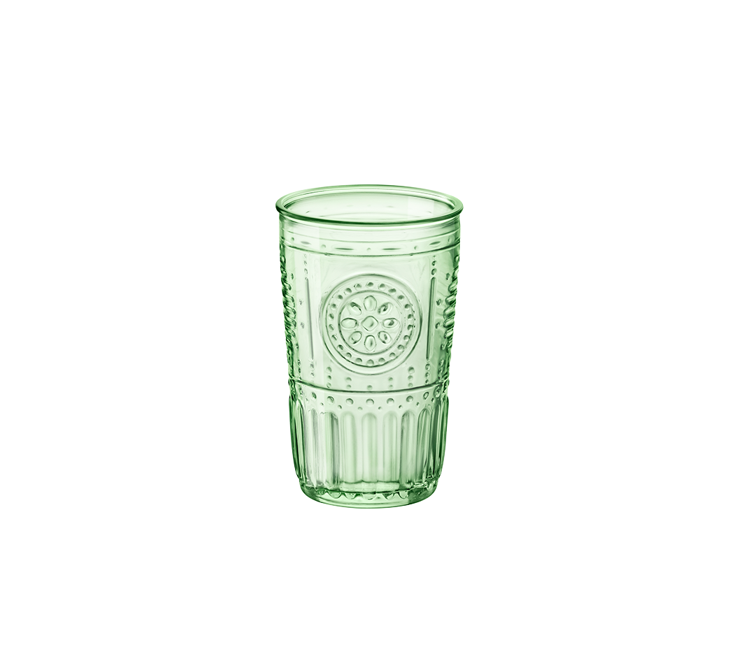 335944GRS021523 Romantic Cooler Green Water Glass 475ml - Image 1