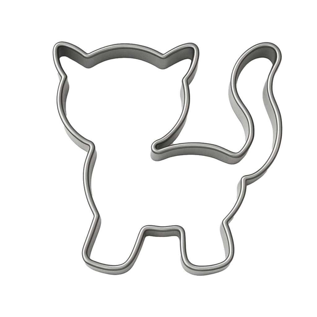 355 Cat Shaped Cookie Cutter - Image 1