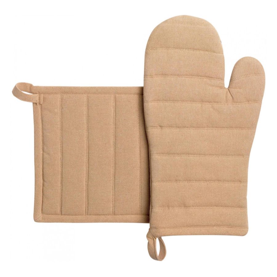3706082102 Jona Beige Glove & Potholder (Set of 2) - Image 1