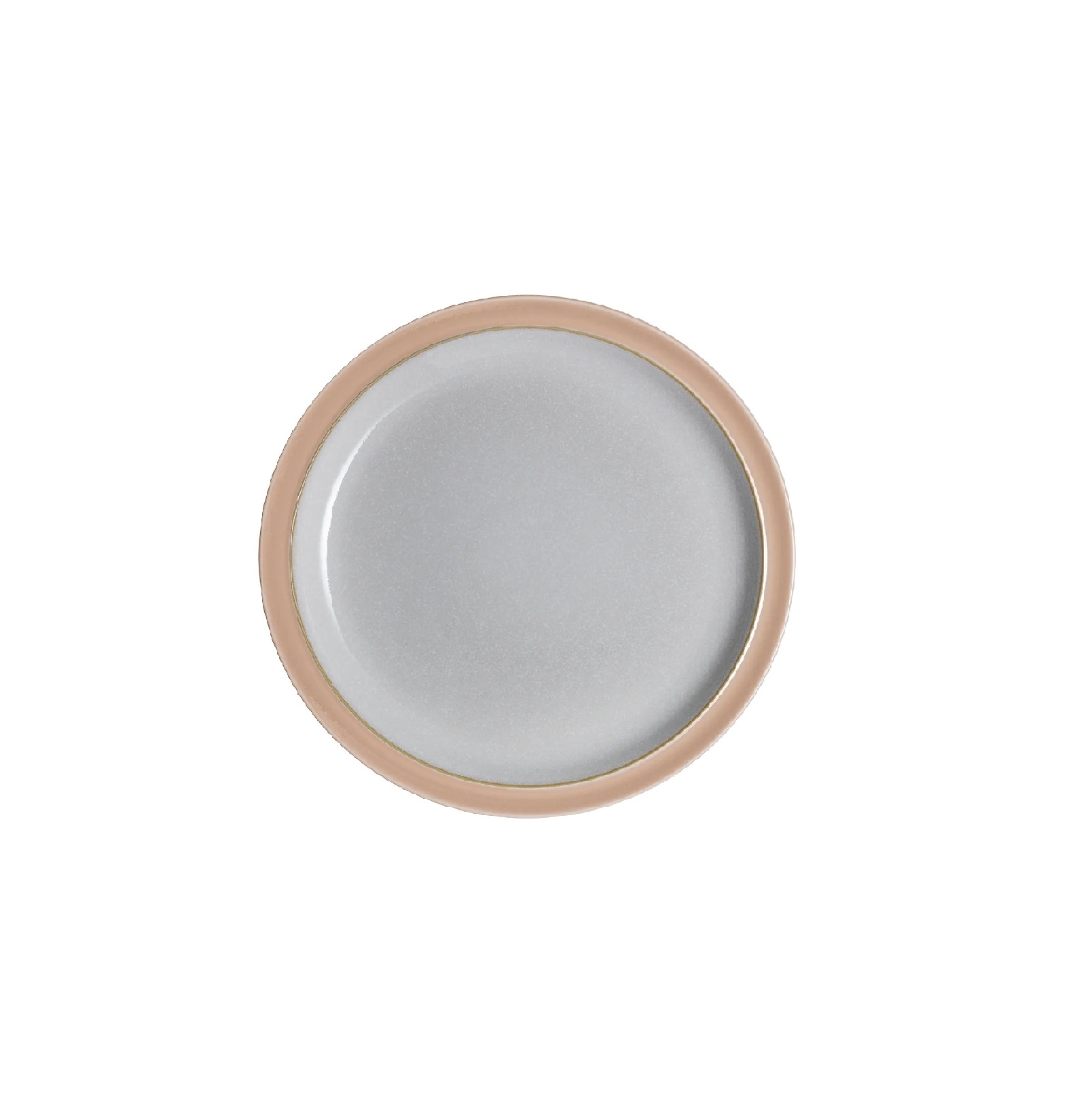 417010004 Denby Elements Shell Peach Medium Porcelain Plate (22x22x2.5cm) - Image 1