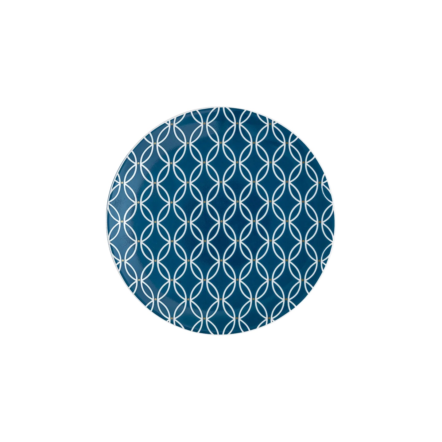 457010303 Modern Deco Blue Small Plate - Image 1