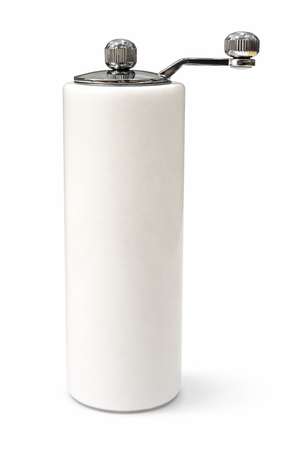 5055106669342 Rossetti Fuji White Marble Salt & Pepper Grinder - Image 1