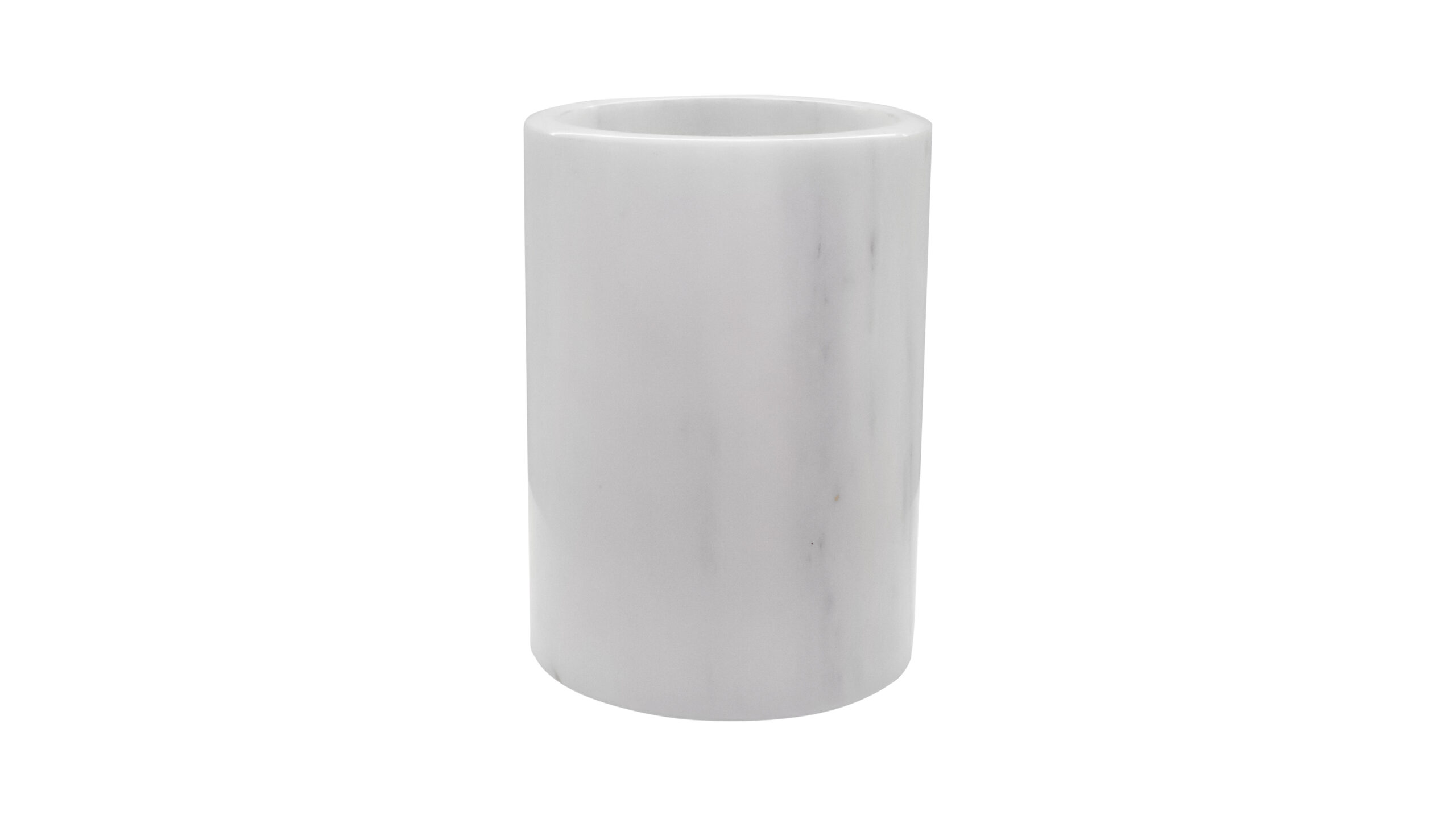 6919 Rossetti Fuji White Marble Wine Cooler & Utensil Holder (13x18cm) - Image 1