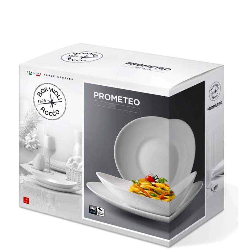 Bormioli Rocco Prometeo Opal Dinnerware Set 18 Pieces Prometeo Opal Dinnerware Set 18 Pieces - Image 1