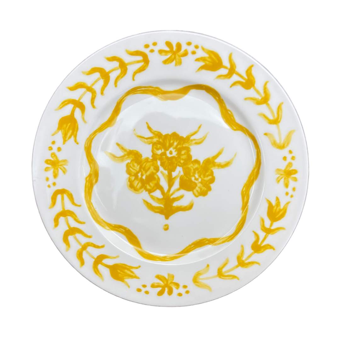 C144-2 Rossetti Palais Dusultan Orange Ceramic Dinner Plate (26.7cm) - Image 1