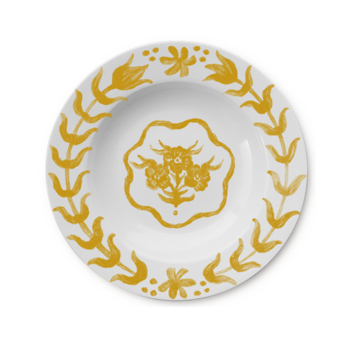 C144-4 Rossetti Palais Dusultan Orange Pasta Bowl (9 Inch) - Image 1