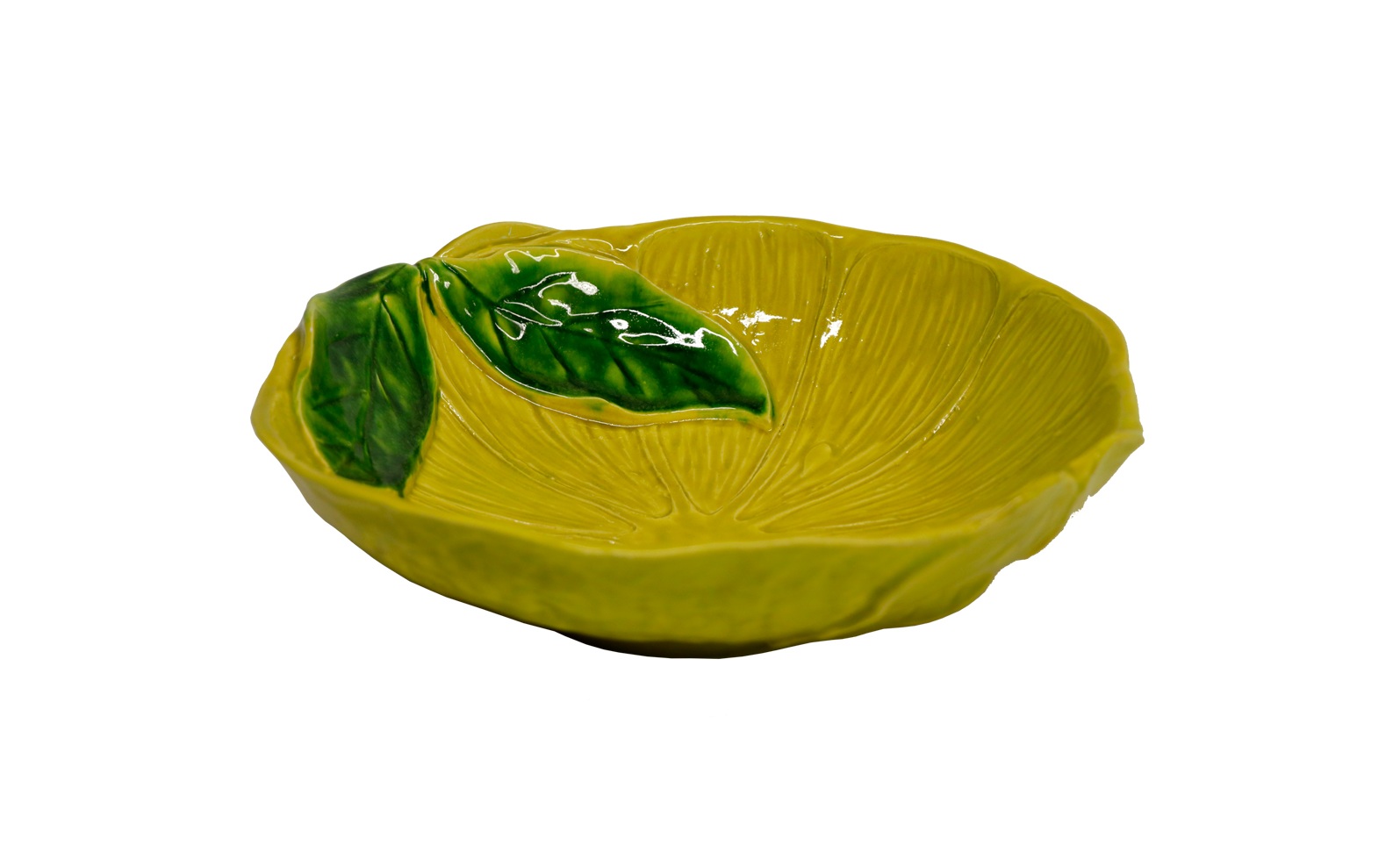 L17BL-1@GL Virginia Lemon Ceramic Shallow Serving Bowl (30x8cm) - Image 1