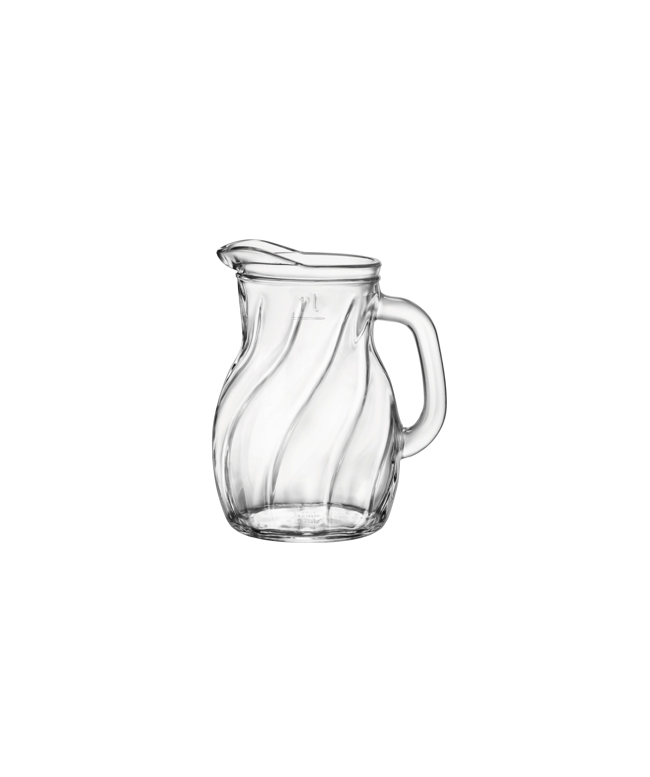 MainDocument 1718302 Bistrot Twist Glass Jug Pitcher 1000ml - Image 1