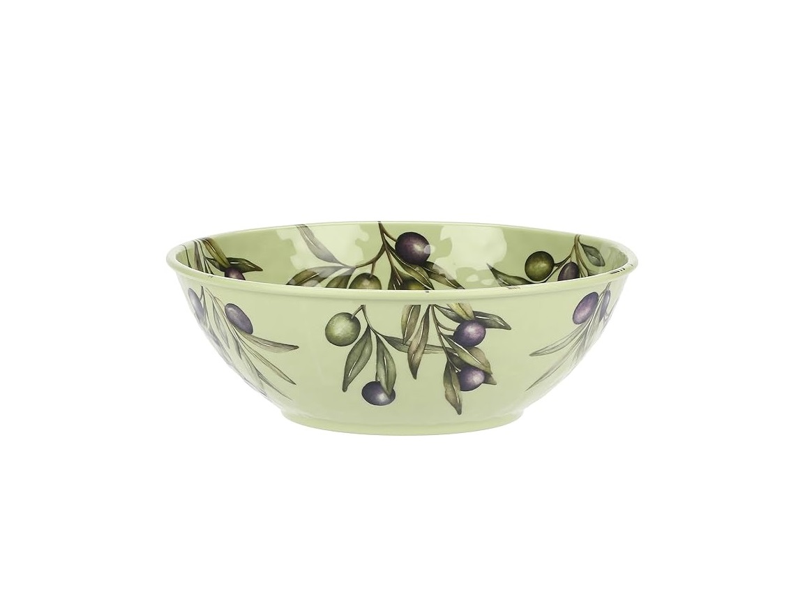 U20163623P00 Olyvia Olive Melamine Salad Bowl (28cm) - Image 1