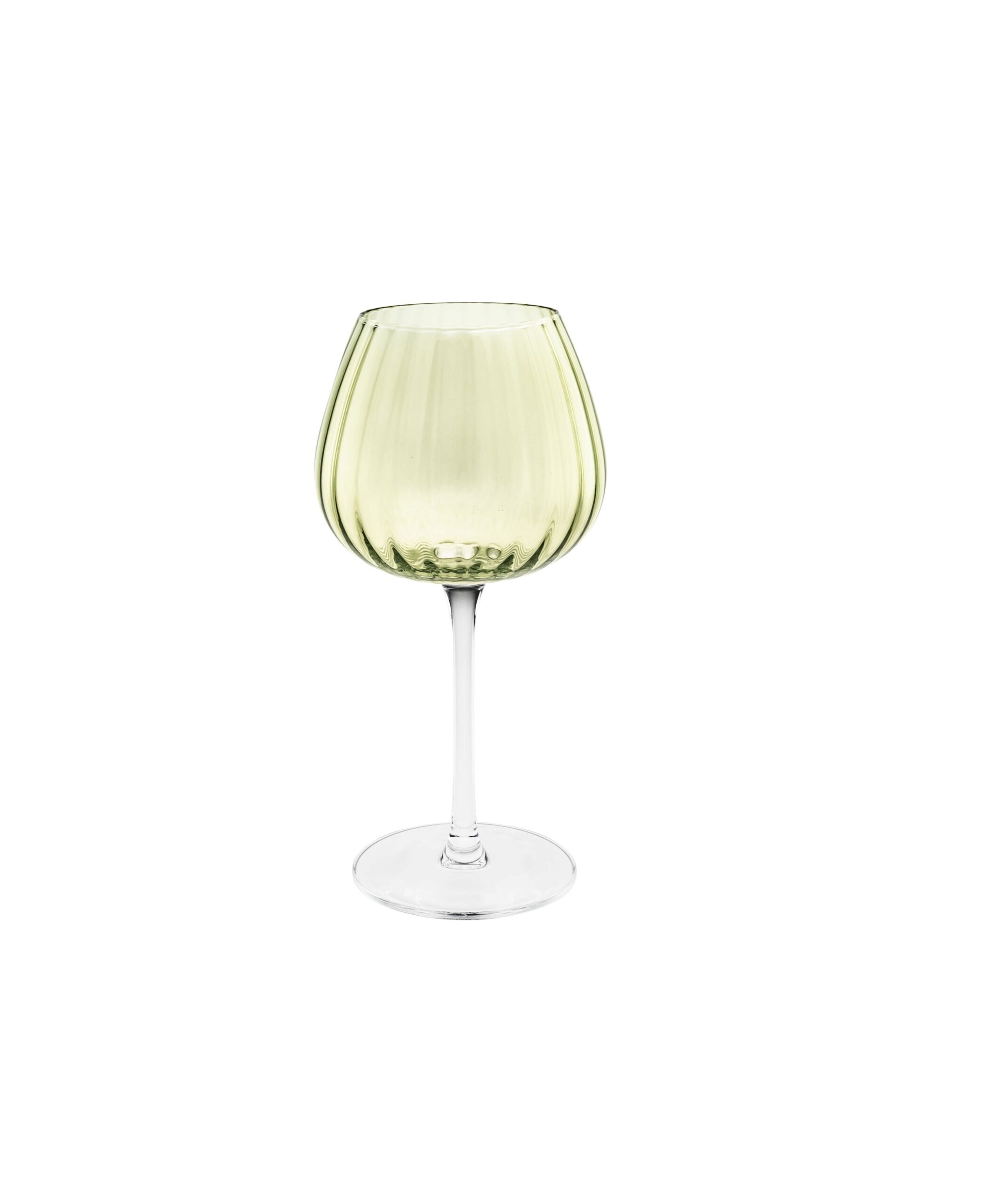 U20177611E84 Prismia Green Glass Goblet 460ml - Image 1