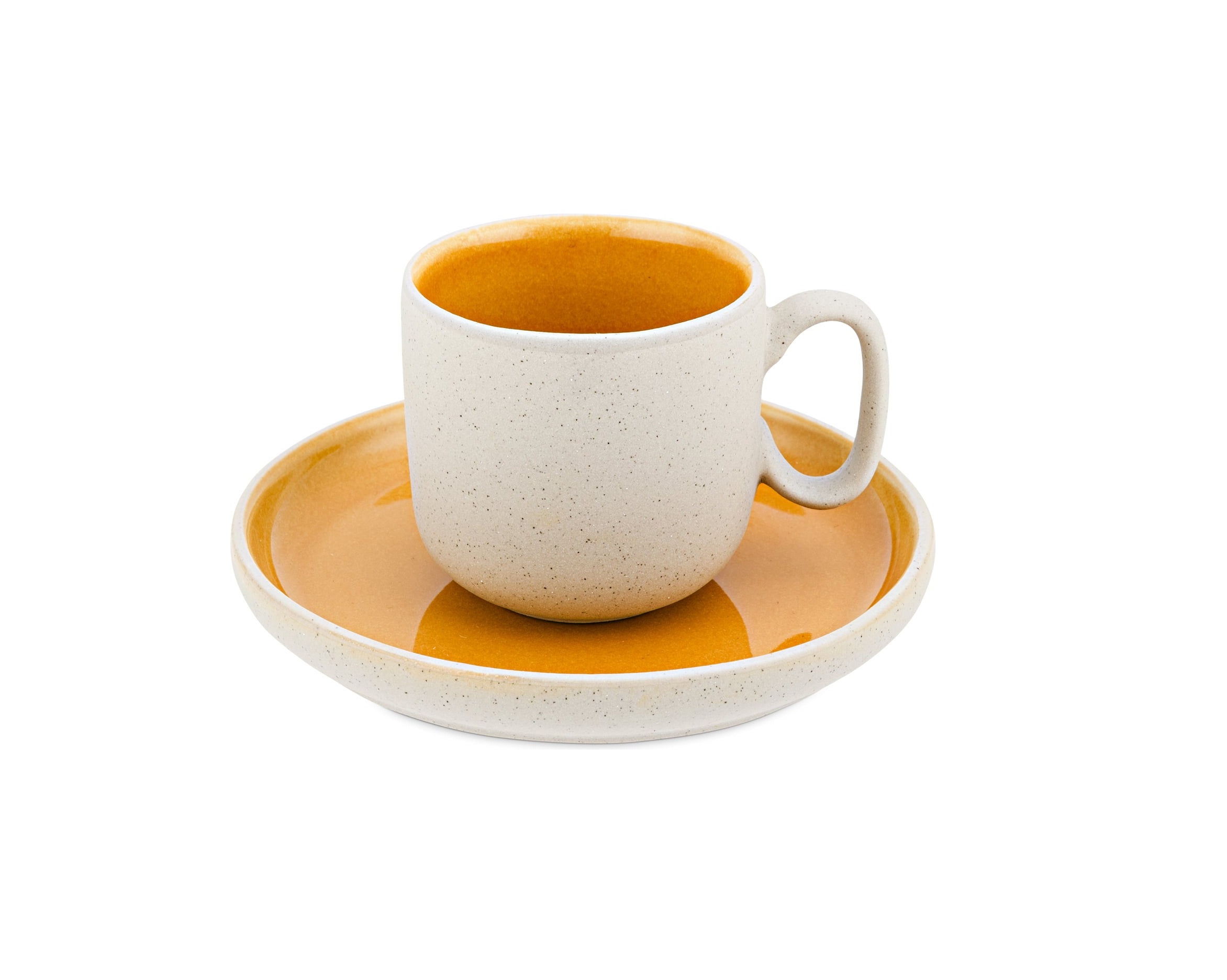 U20187009D27 Arpeggio Pumpkin Espresso Cup with Saucer 90ml - Image 1