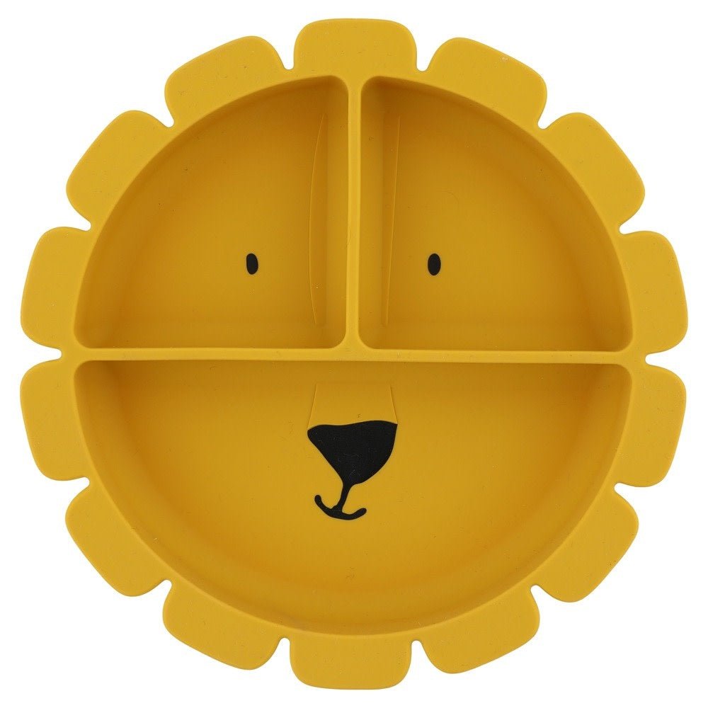 WhatsApp Image 2026-06-13 at 12.12.18 PM Mr Lion Yellow Silicone Divided Food Plate with Suction for Kids (22x22x3.5cm) - Image 1